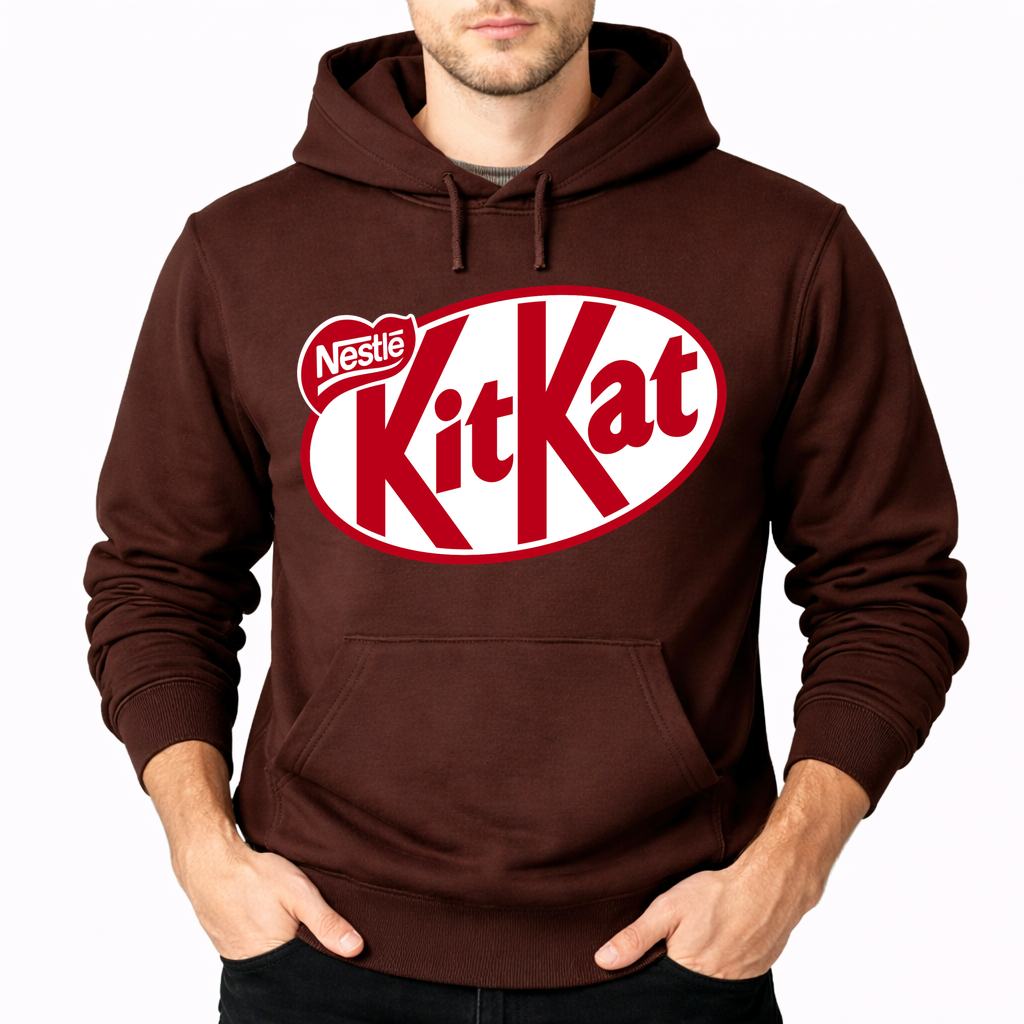 Men's Kit Kat Pullover Hoodie - Brown