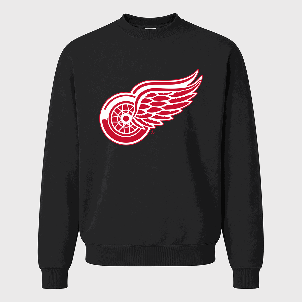 Men's Detroit Red Wings Crewneck Sweatshirt - Black