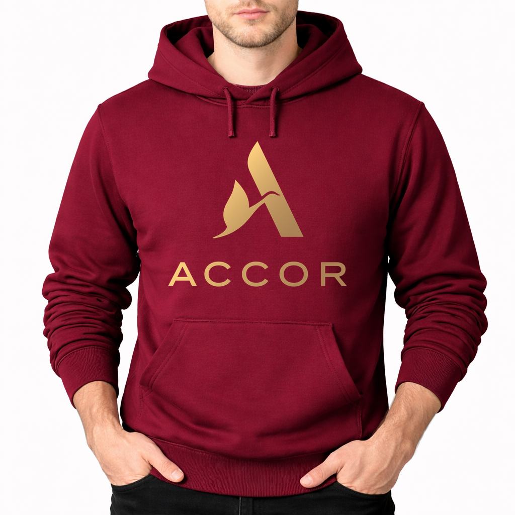 Men's Accor Pullover Hoodie - Burgundy