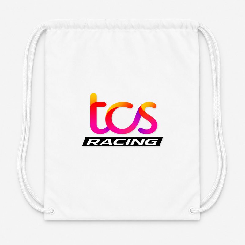TCS Racing Drawstring Bag - White