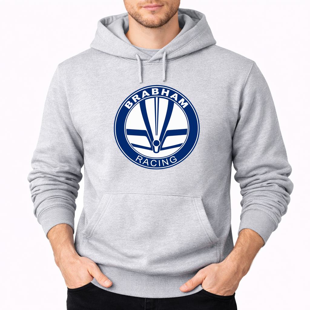 Men's Brabham Racing Pullover Hoodie - Gray