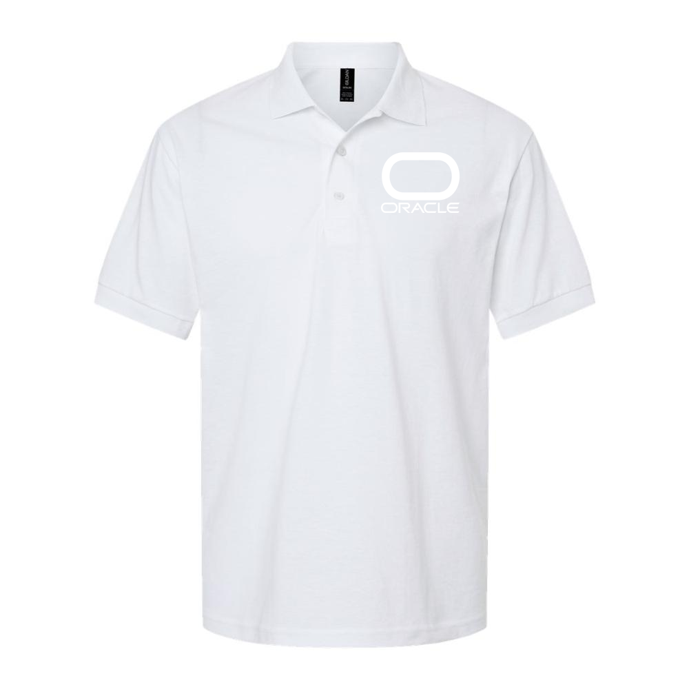 Men's Oracle White Logo Dry Blend Polo - White