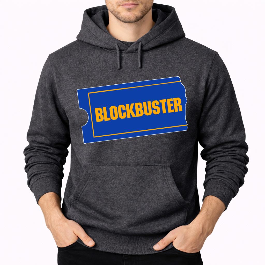 Men's Blockbuster Pullover Hoodie - Charcoal