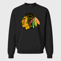 Men's Chicago Blackhawks Crewneck Sweatshirt - Black