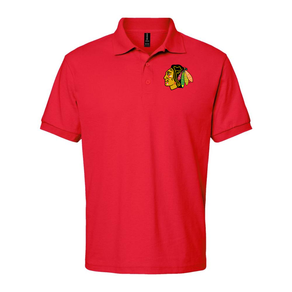 Men's Chicago Blackhawks Dry Blend Polo - Red