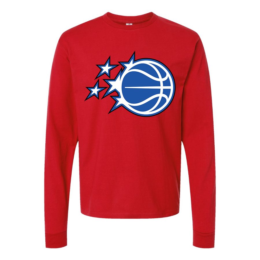Men's Orlando Magic Long sleeves Cotton Blend T-Shirt - Red