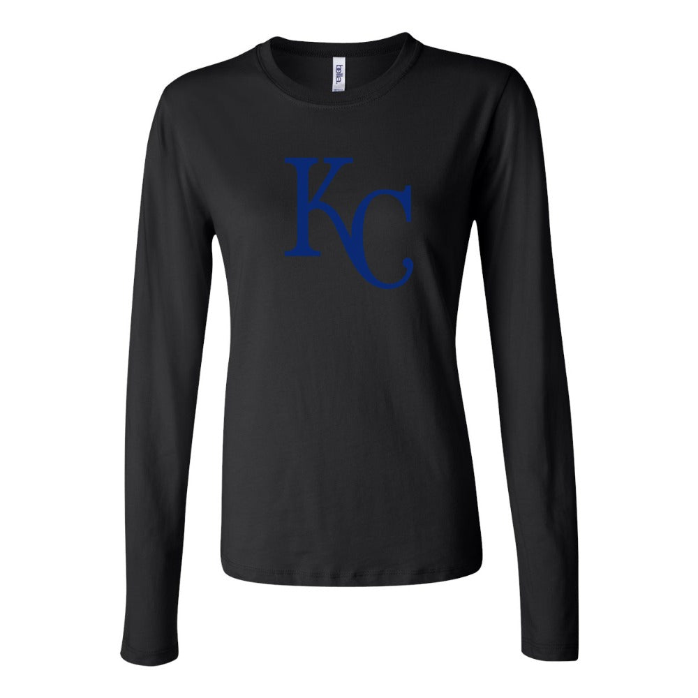 Women's Kansas City Royals Long Sleeve T-Shirt - Black