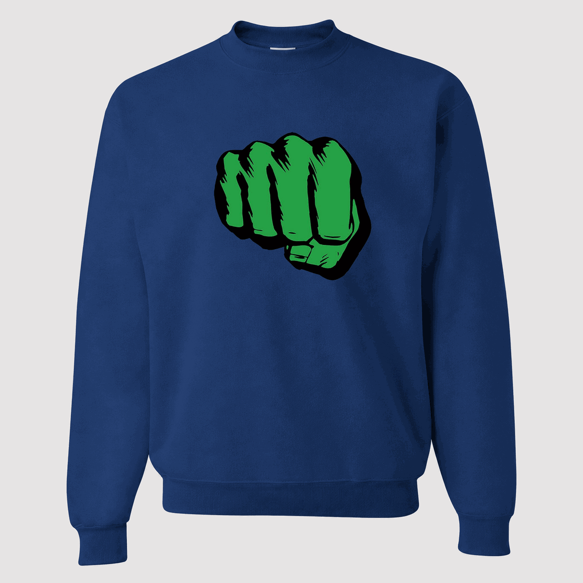 Men's Hulk Fist Crewneck Sweatshirt - Blue