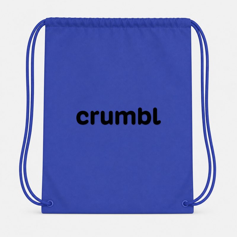 Crumbl Cookies 7 Drawstring Bag - Blue