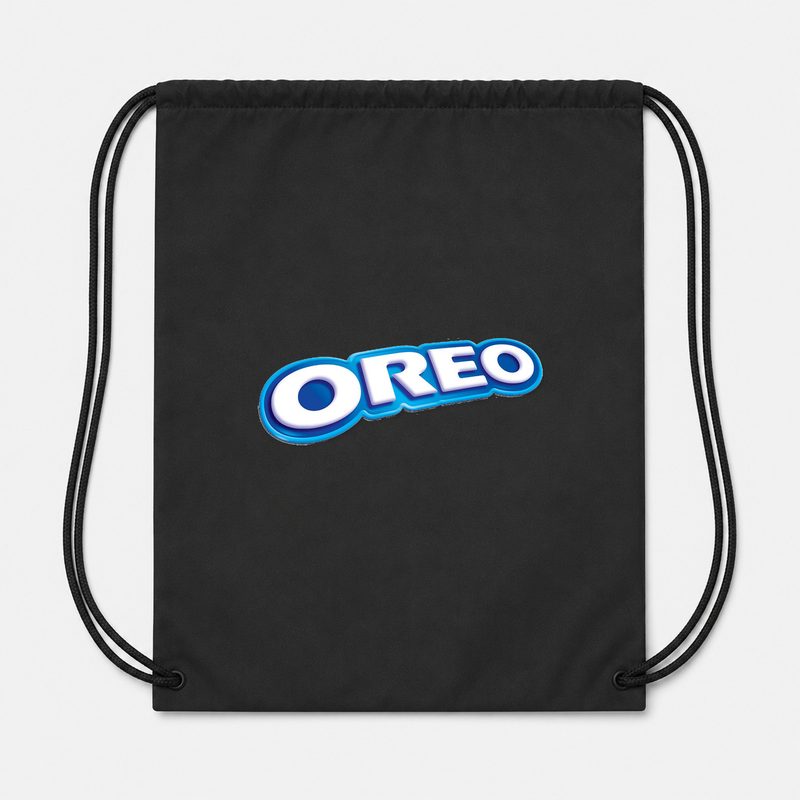 Oreo Food Drawstring Bag - Black