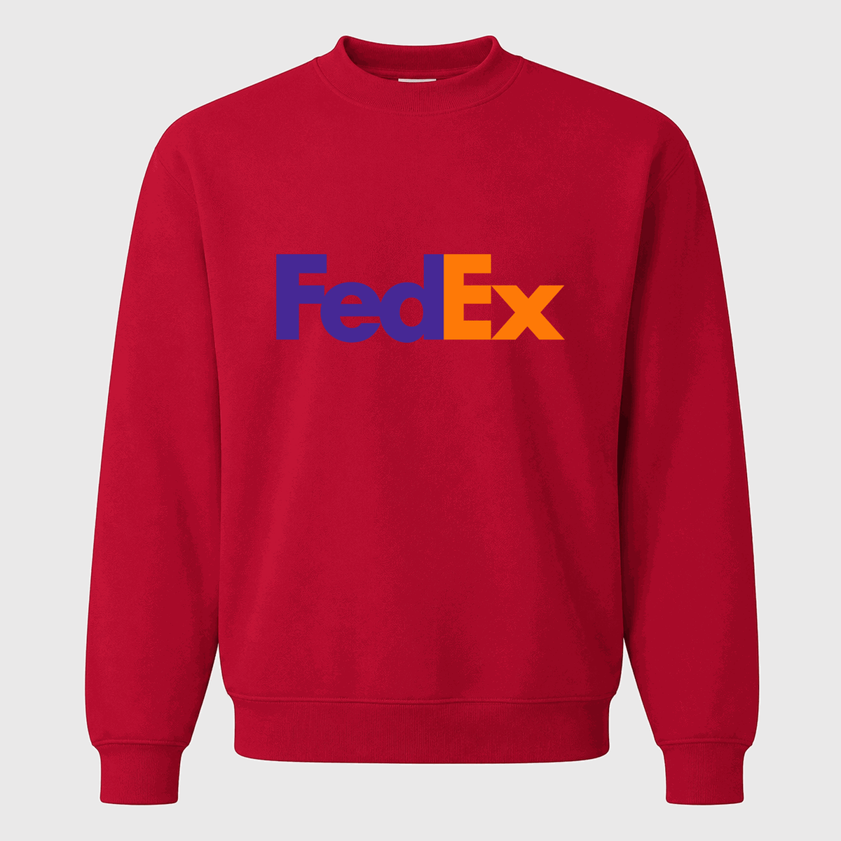 Men's FedEx Crewneck Sweatshirt - Red