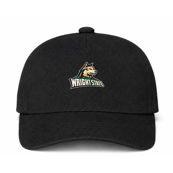 Wright State Raiders Logo Black Dad Baseball Cap Hat