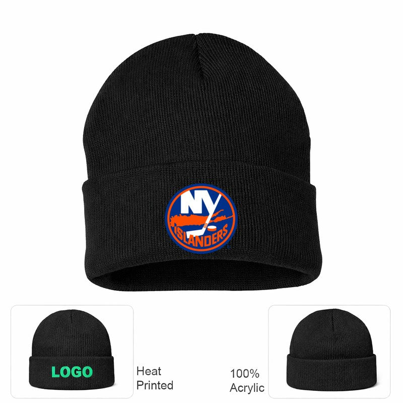 New York Islanders Black Beanie Hat