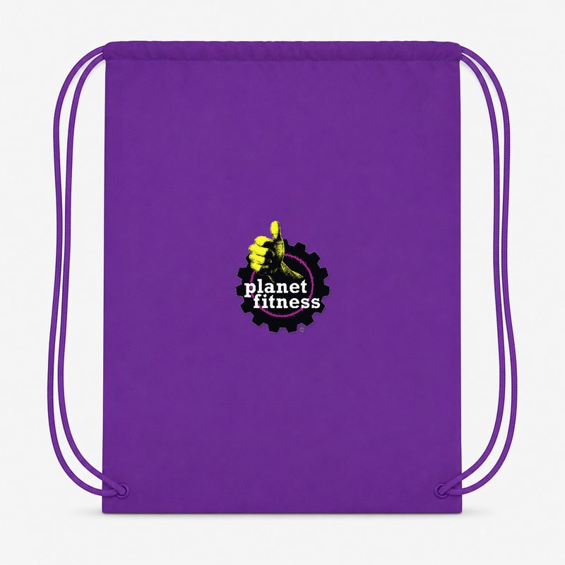 Planet Fitness Drawstring Bag - Purple