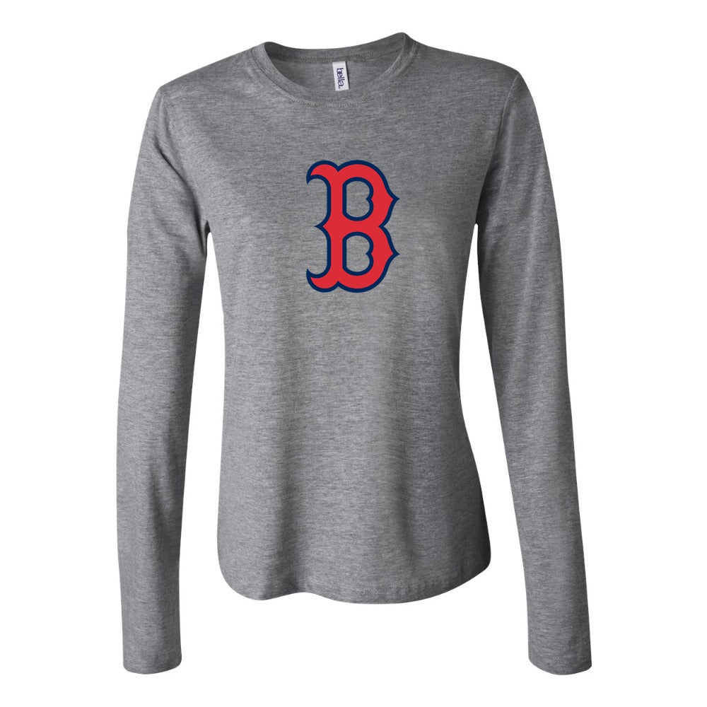 Women's Boston Red Sox Long Sleeve T-Shirt - Gray