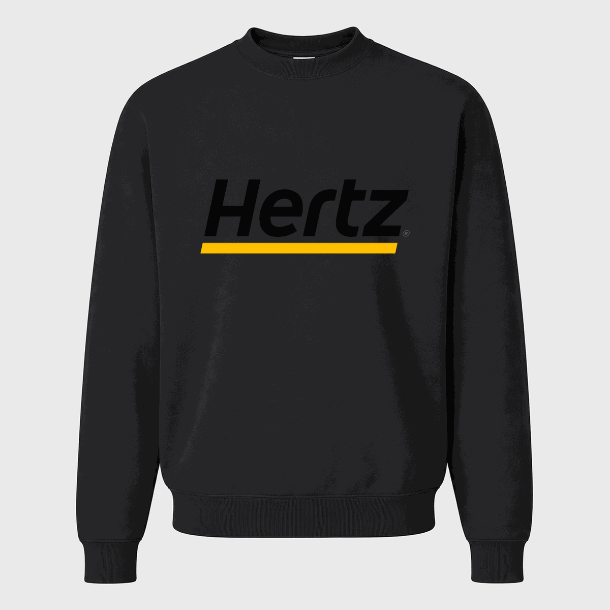 Men's Hertz Crewneck Sweatshirt - Black