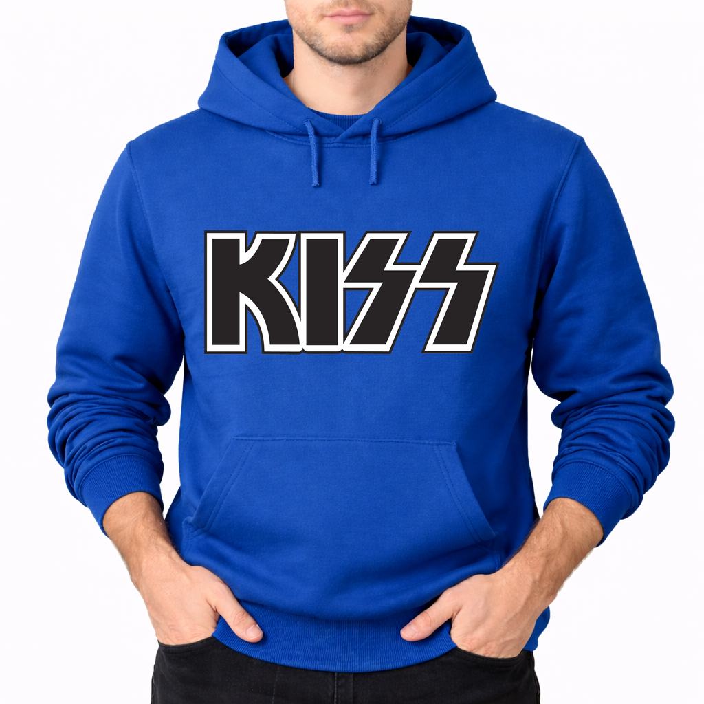 Men's KISS Pullover Hoodie - Blue