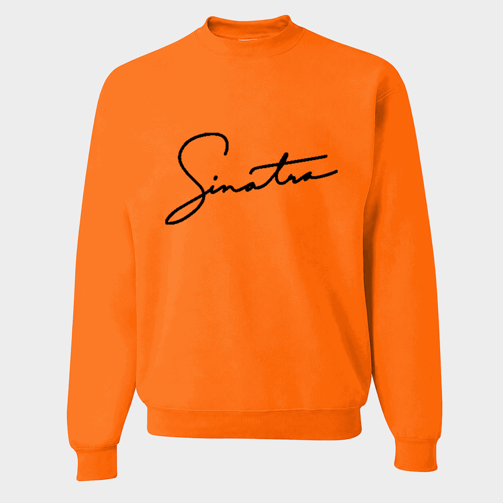 Men's Frank Sinatra Crewneck Sweatshirt - Orange