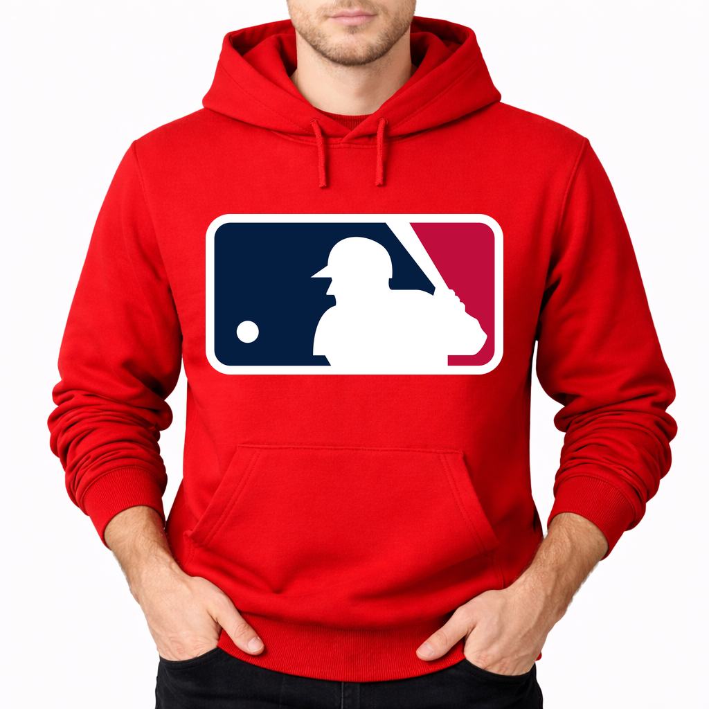 Men's Major League Baseball Pullover Hoodie - Red
