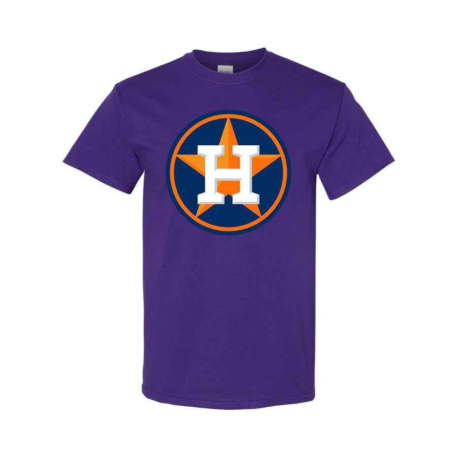 Youth's Houston Astros Cotton T-Shirt - Purple
