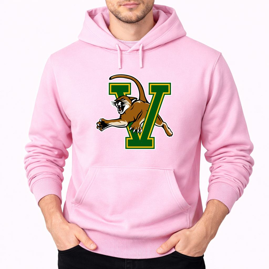 Men's Vermont Catamounts Pullover Hoodie - Pink