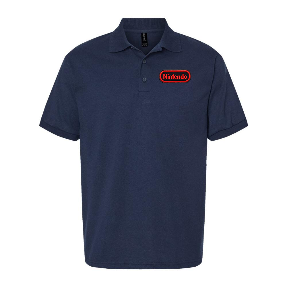 Men's Nintendo Dry Blend Polo - Navy