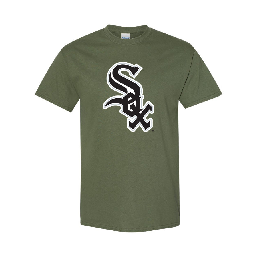 Men's Chicago White Sox Cotton T-Shirt - Army Green