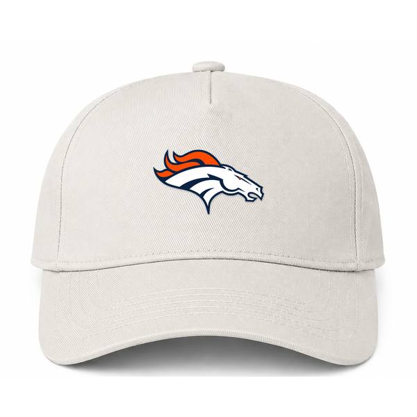 Denver Broncos NFL Logo Beige Dad Baseball Cap Hat