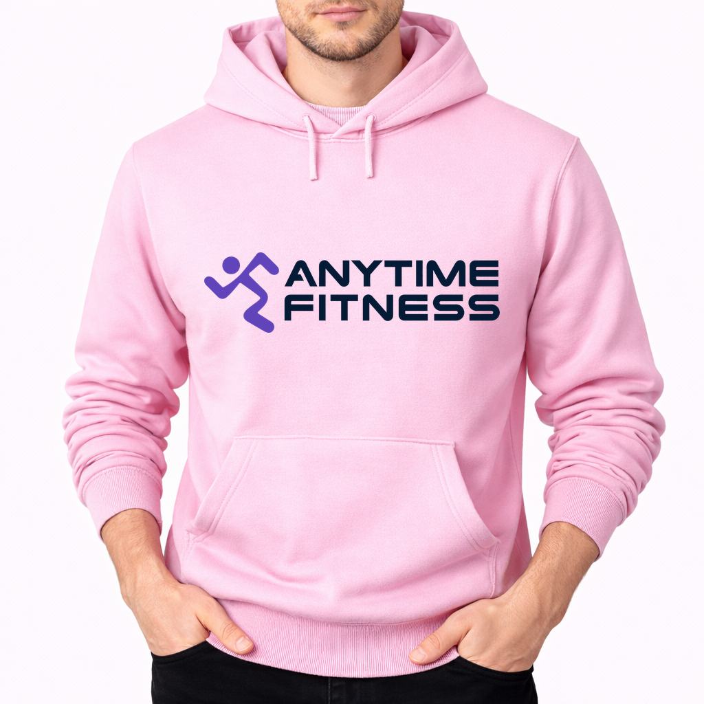 Men's Anytime Fitness Pullover Hoodie - Pink