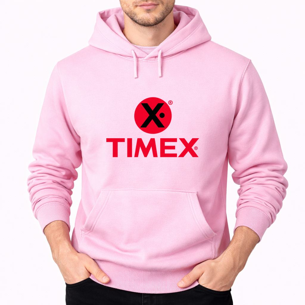 Men's Timex Pullover Hoodie - Pink