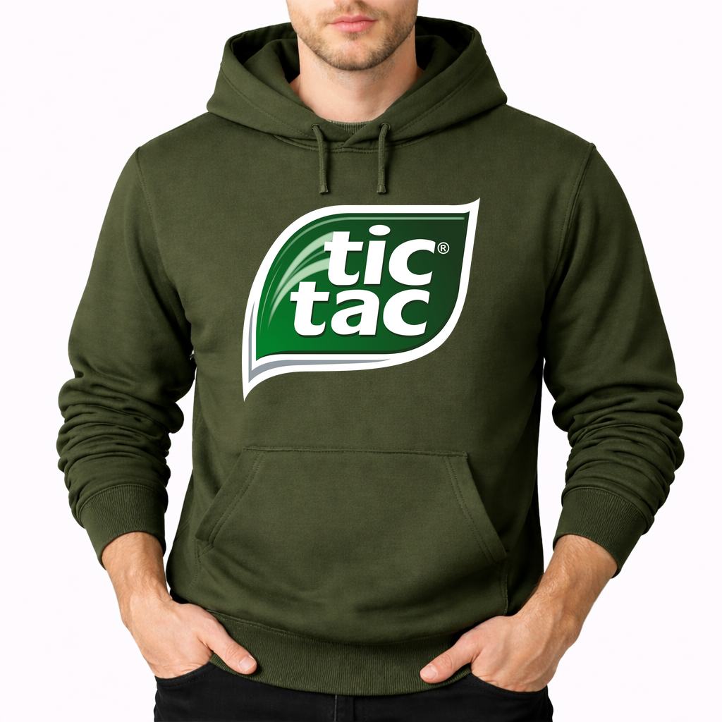Men's Tic Tac Pullover Hoodie - Army Green