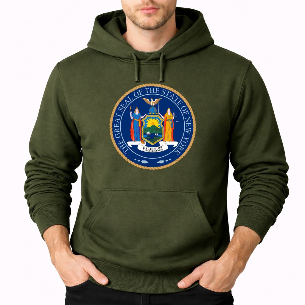 Men's New York Pullover Hoodie - Army Green
