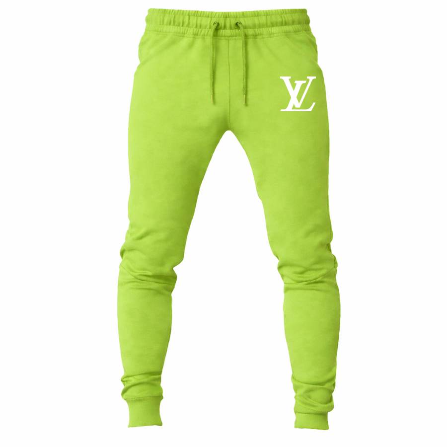 Louis Vuitton White joggers sweatpants - Lime Green