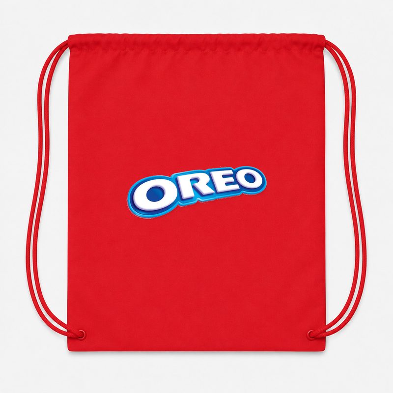 Oreo Food Drawstring Bag - Red