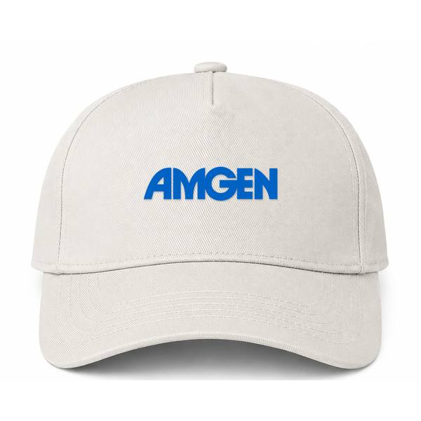 Amgen Logo Beige Dad Baseball Cap Hat