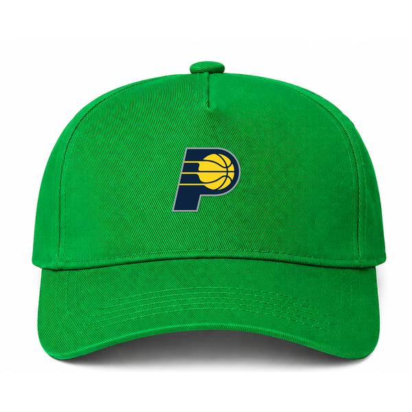 Indiana Pacers NBA Logo Green Dad Baseball Cap Hat
