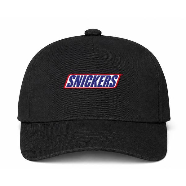 Snickers Logo Black Dad Baseball Cap Hat