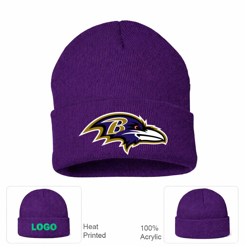 Baltimore Ravens Purple Beanie Hat