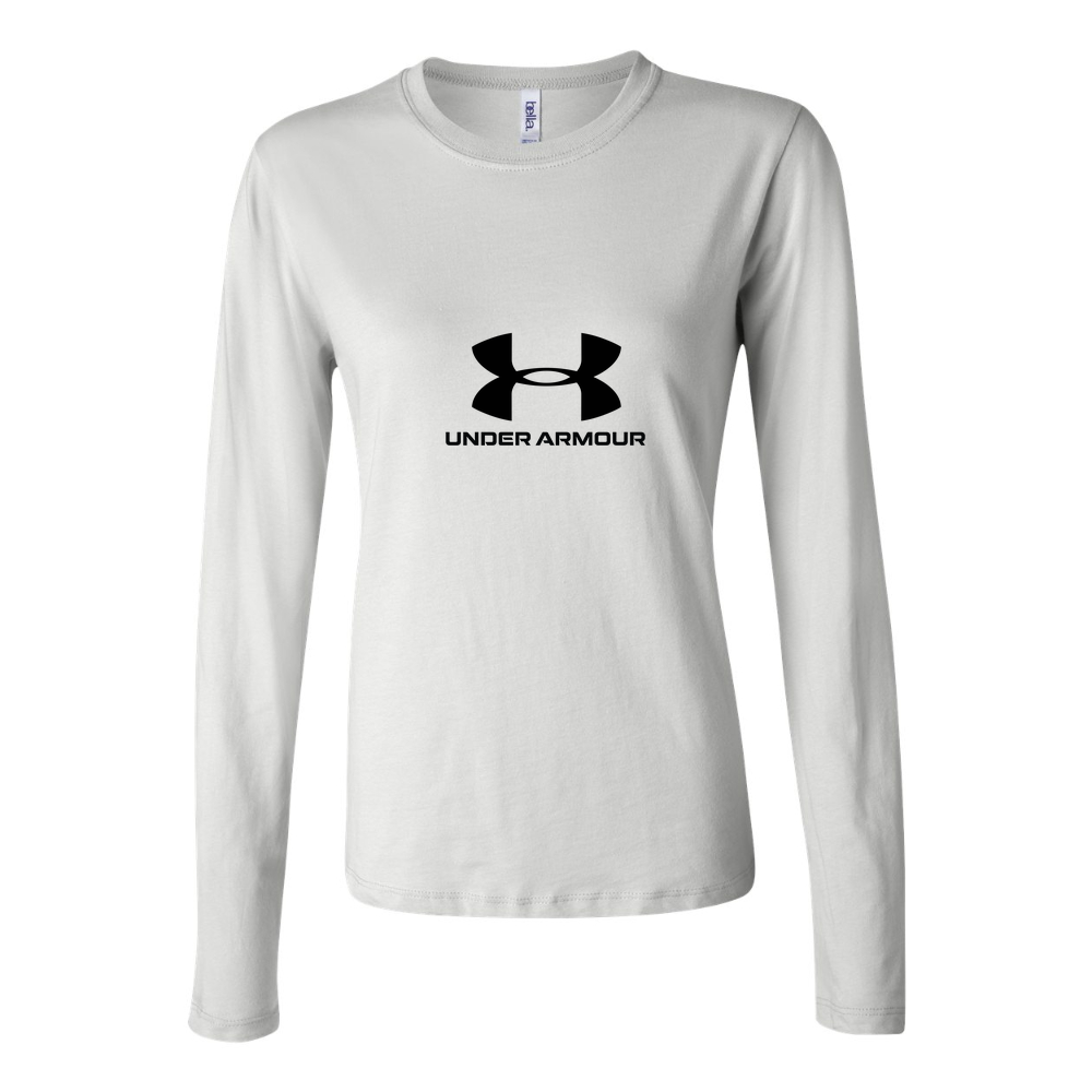 Women's Under Armour logo 1536x968 Long Sleeve T-Shirt - White