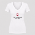 Women's Victorinox Swiss Army V Neck T-Shirt in white