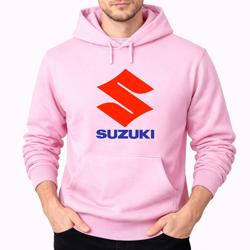 Men's Suzuki Pullover Hoodie - Pink