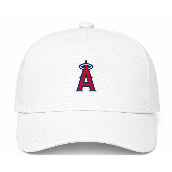 Los Angeles Angels MLB Logo White Dad Baseball Cap Hat