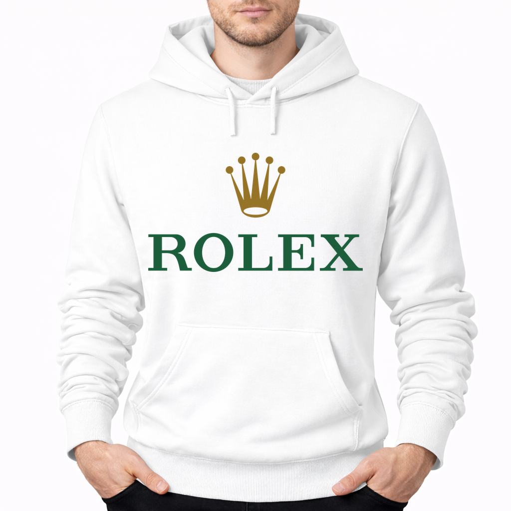 Men's Rolex Pullover Hoodie - White