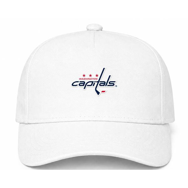 Washington Capitals NHL Logo White Dad Baseball Cap Hat