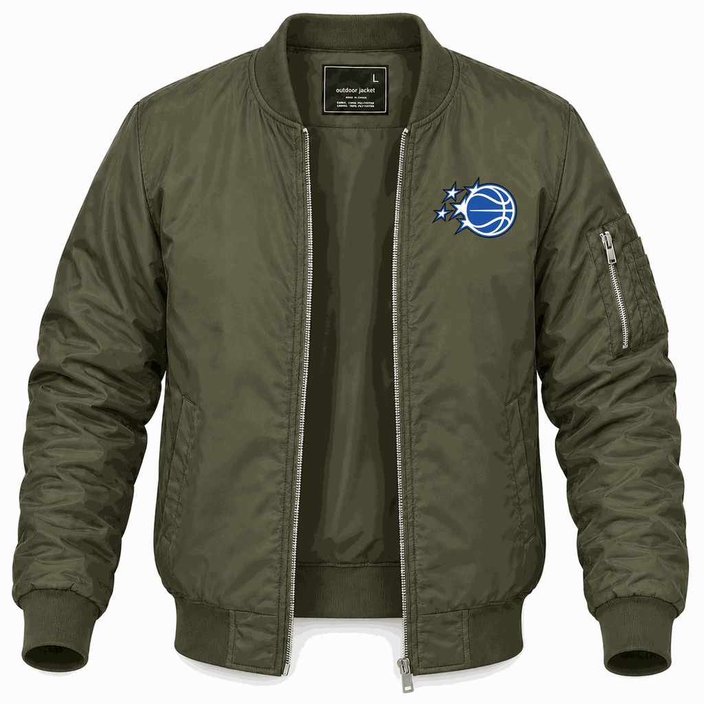 Men's Orlando Magic Lightweight Bomber Jacket - Army Green