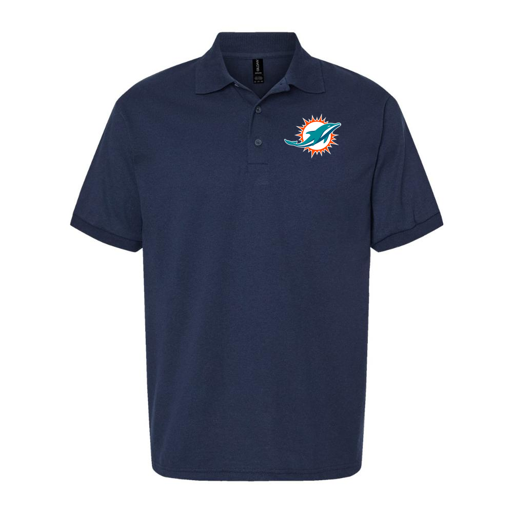 Men's Miami Dolphins Dry Blend Polo - Navy