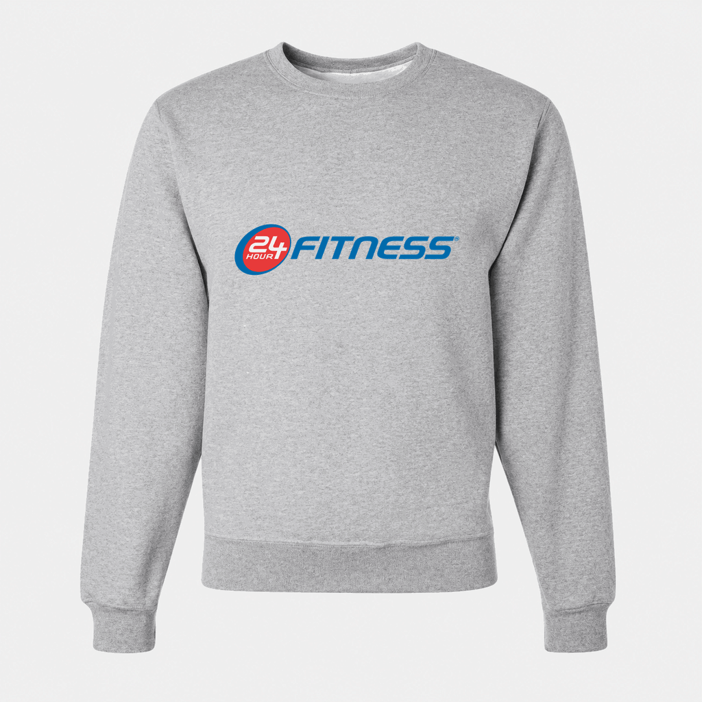 Men's 24 Hour Fitness Crewneck Sweatshirt - Gray