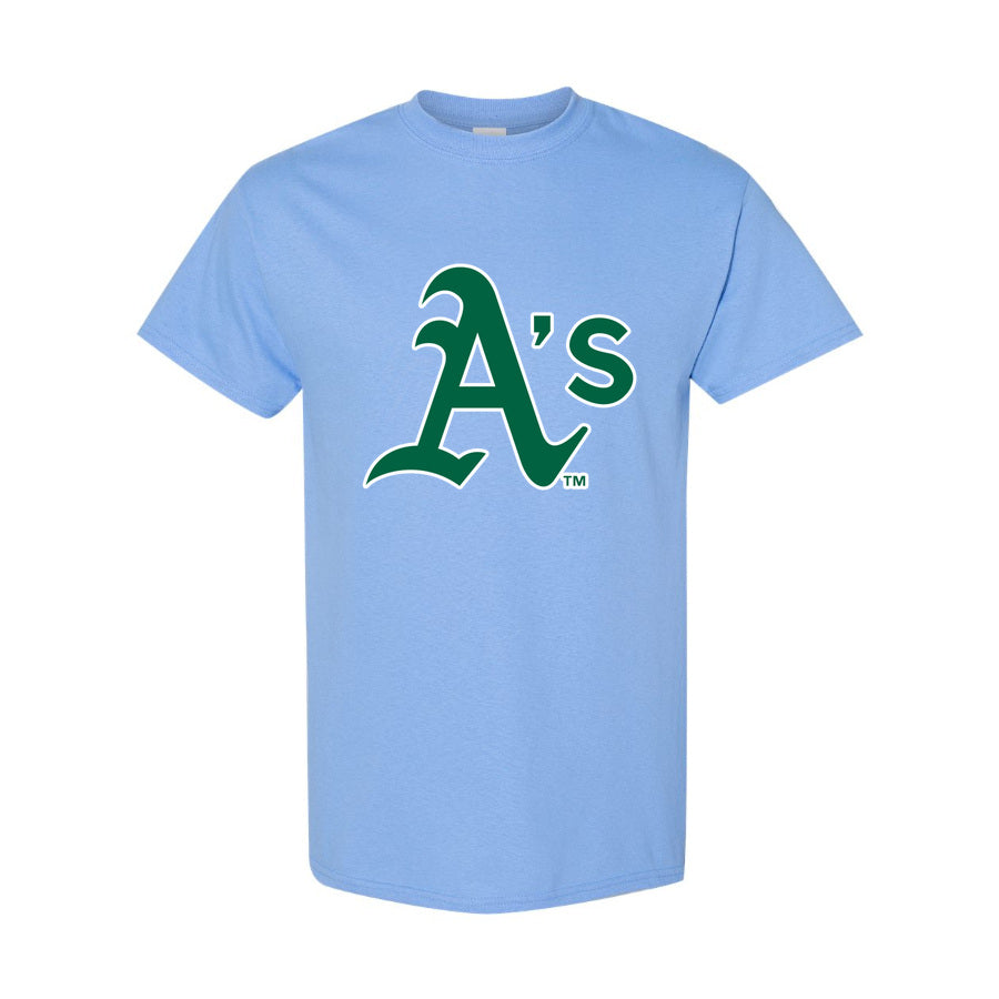 Men's Oakland Athletics Cotton T-Shirt - Sky Blue