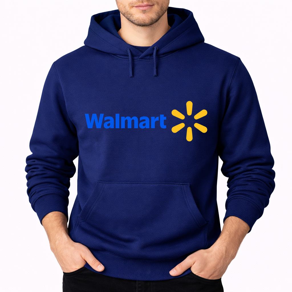 Men's Walmart Pullover Hoodie - Navy