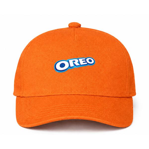 Oreo Logo Orange Dad Baseball Cap Hat